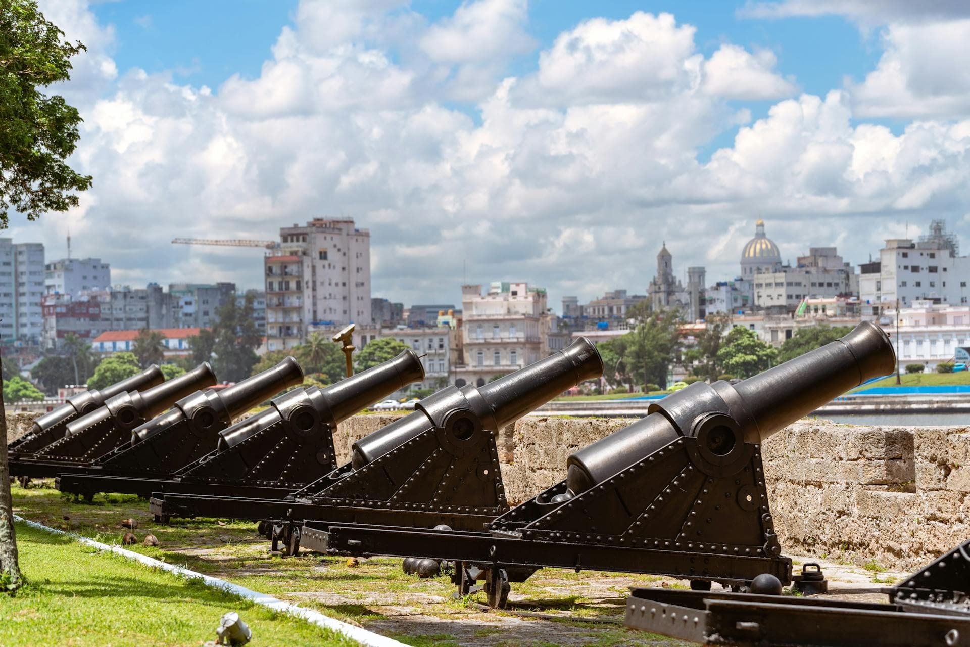 Cannon Shot from a Fortress