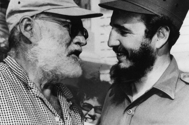 Hemingway-with-Fidel-Castro